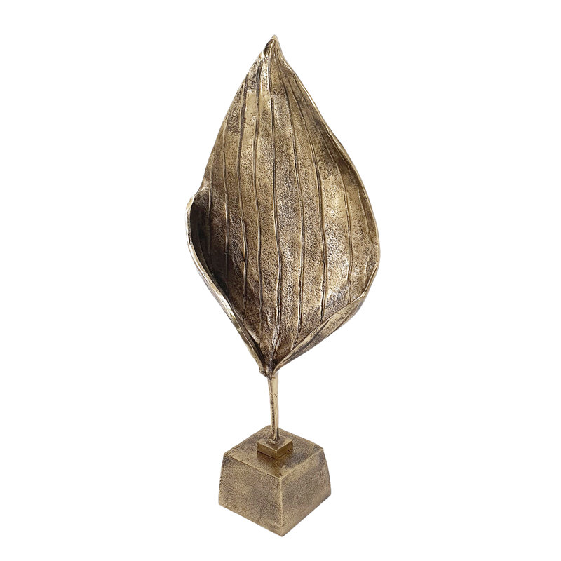 14X5.5X31" Decorative Leaf Sculpture