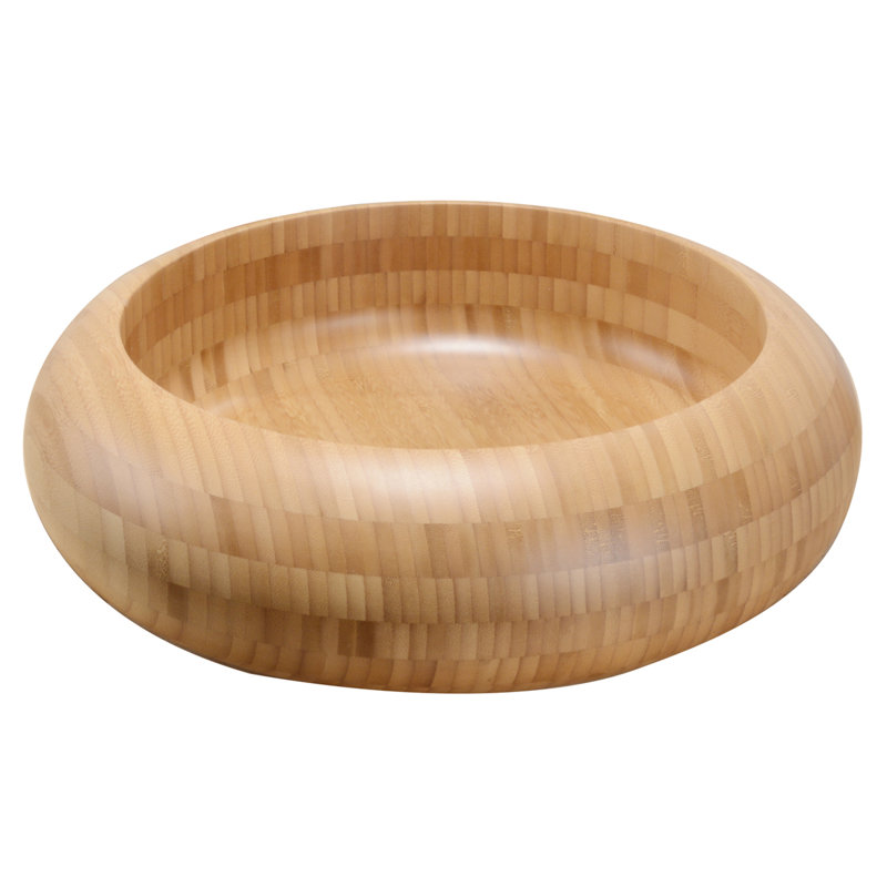 Barclay Malta 16.5'' Natural Bamboo Wood Circular Bathroom Sink