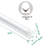 8' LED Flush Mount Light
