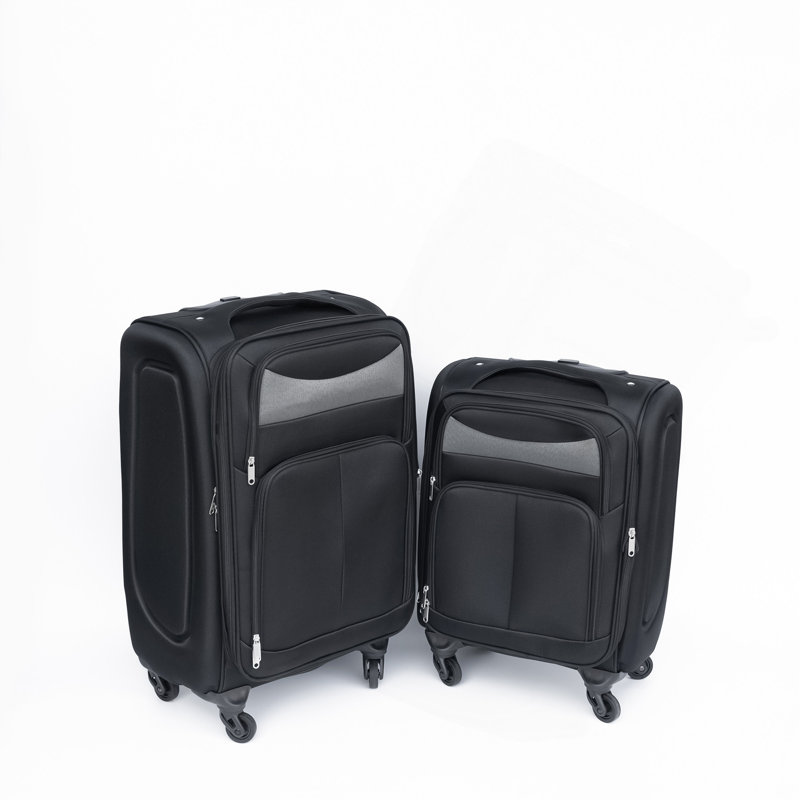 (20 + 24) Ensemble de valises en deux pièces Valise à roulettes Oxford sans verrou universel