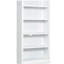 Bibliothèque de 83,4 po de hauteur avec bande lumineuse, étagères décoratives à 5 niveaux avec tablettes réglables, rangement autoportant-1417947671
