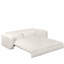 Canapé-lit convertible de 93 pouces pour très grand lit, canapé-lit gigogne 3 en 1 avec méridienne et 2 coussins lombaires, idéal pour la vie moderne et l'efficacité de l'espace-733098418