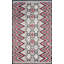 Tapis en laine tissé à plat rectangulaire gris antique Navajo