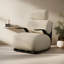 Chaise berçante moderne en bois massif rembourré-111048251