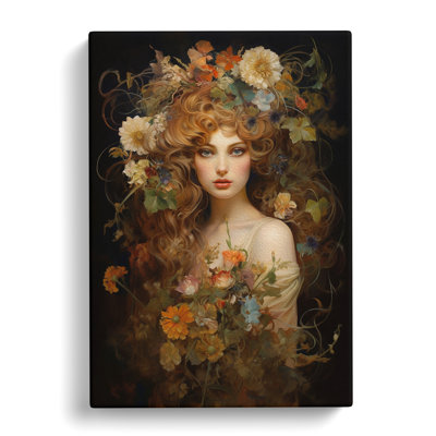 Wildflowers Baroque - Wrapped Canvas Print