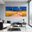 «Abstract Night Sky», champ de blé, maison de campagne, ensemble de 3 impressions sur toile-334540492