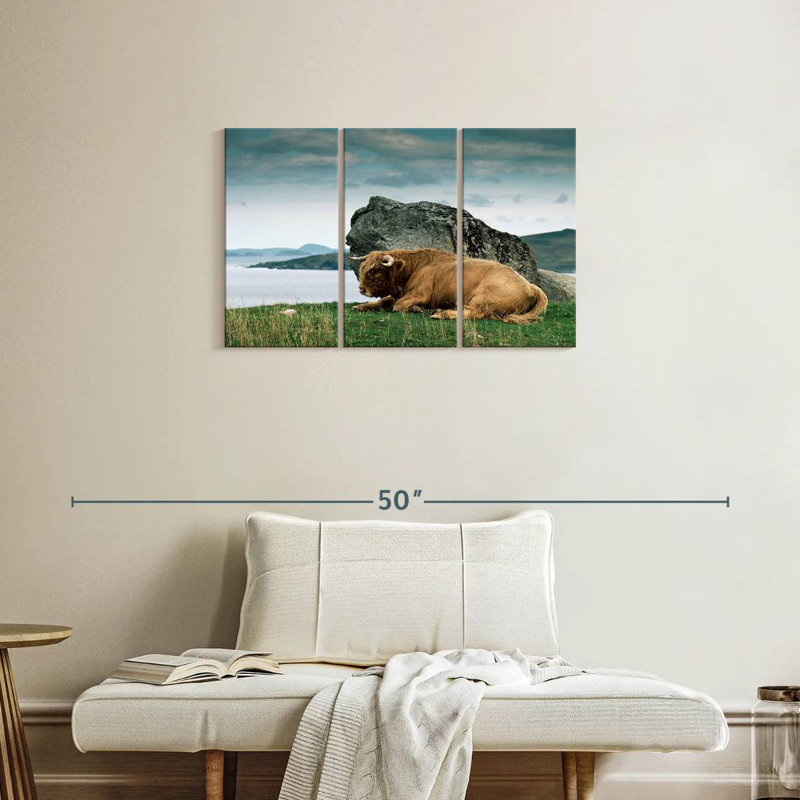 Brampt Highlander Bull, 20" H x 33" W
