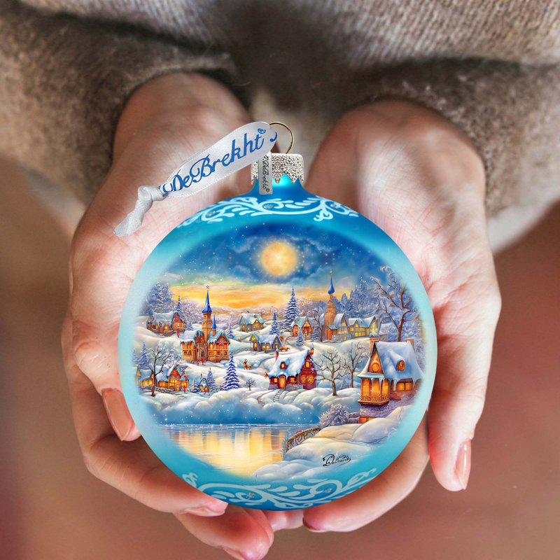 3.5'' Glass Hanging Figurine Ornament