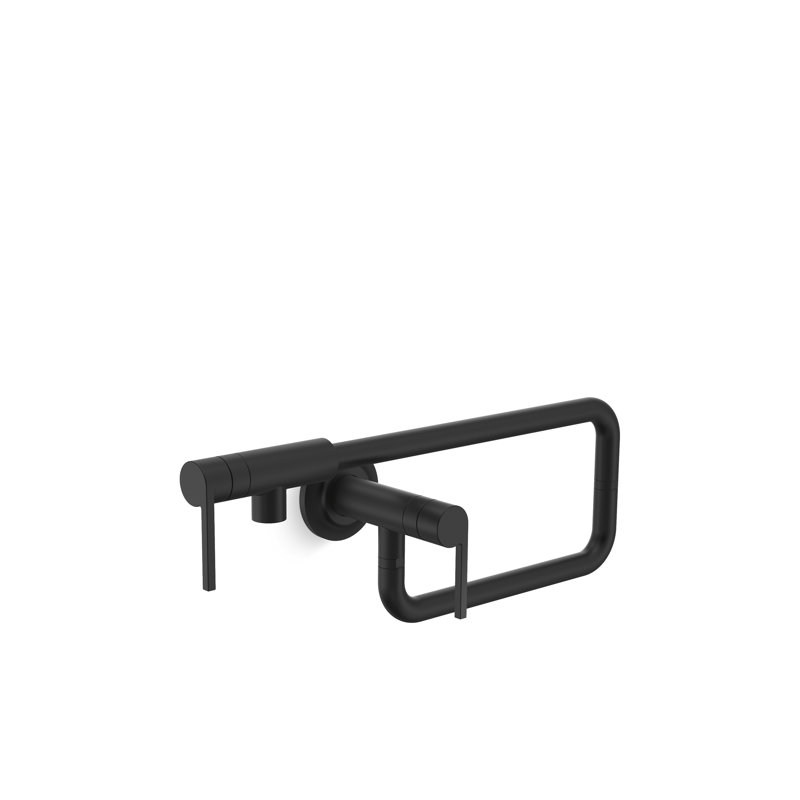 Juxtapose™ Wall Mounted Pot Filler, Matte Black