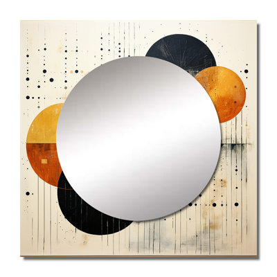 Radene - Abstract Collages Square Mirror For Wall Art Decor