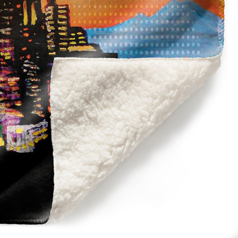  Couverture douce en sherpa, 68 po x 80 po
