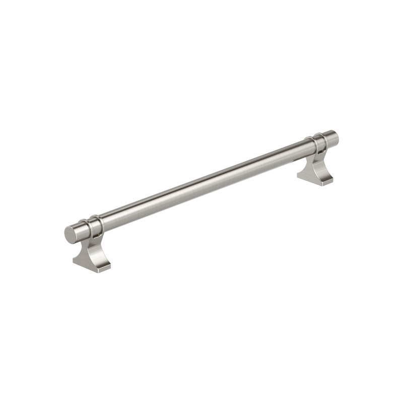 Poignée barre Davenport, 8 13/16", Nickel satiné