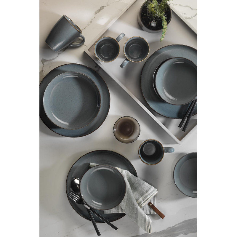Service de table (16 pièces), Gris