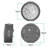 4-Inch Round Black Atomic Analog Alarm Clock