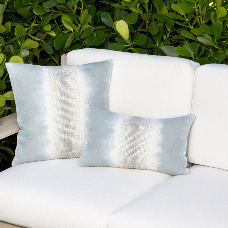 Resilience Sunbrella® Throw Square Indoor/Outdoor Pillow Cover & Insert by Elaine Smith, 20"H X 20"W, Charcoal