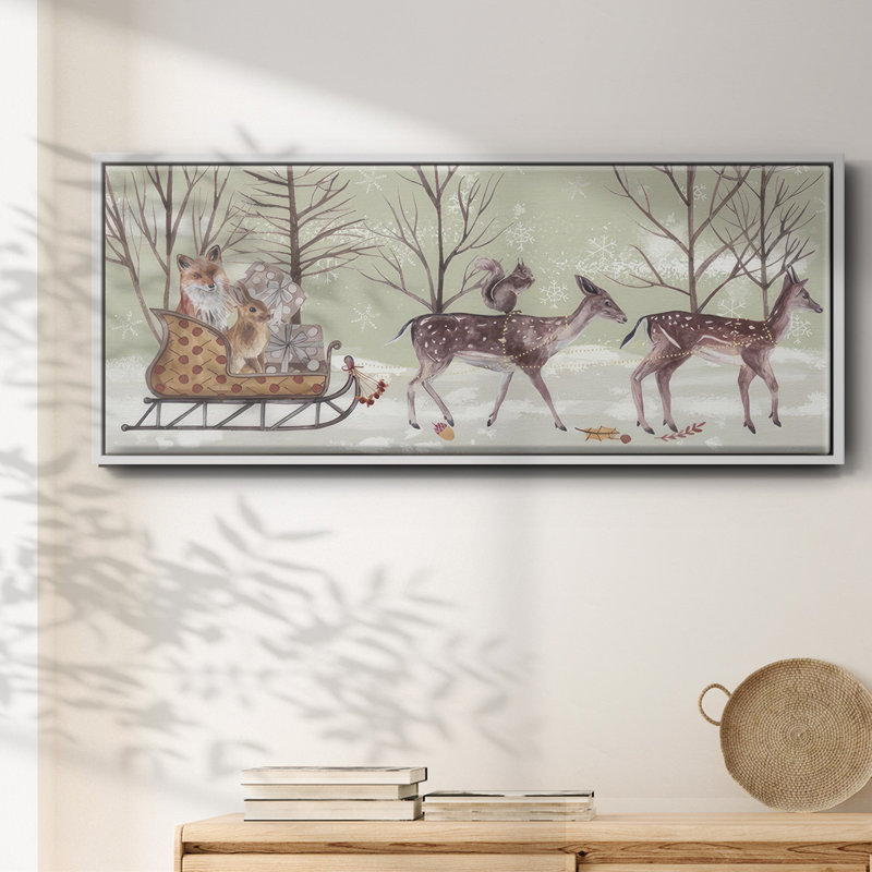 Christmas Time Collection D- Framed Canvas