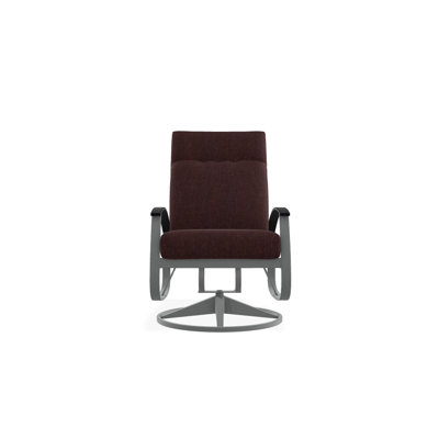 Chaise de patio pivotante avec coussins Askar