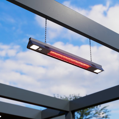 Deko Living 1500W Wall Mounted Infrared Heater with Carbon Fibre Tube