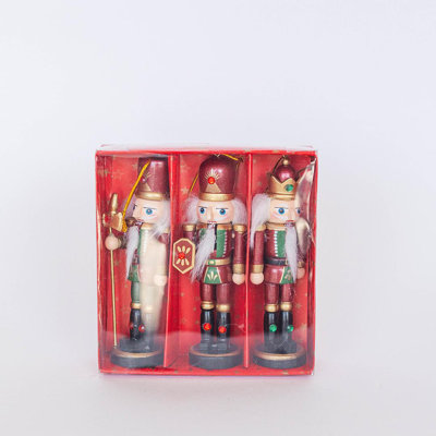 Set Of 3 Assorted Nutcracker Decorations