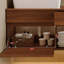 Petit meuble-lavabo flottant simple avec lavabo, conception moderne, bois massif multicouche, rangement organisé