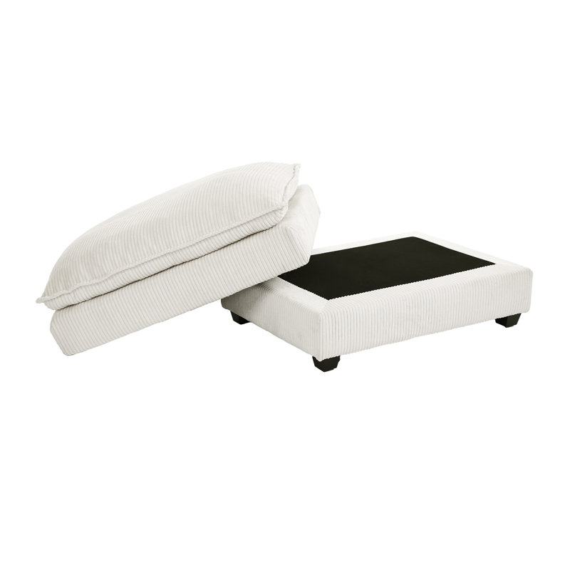 Repose-pieds Eleanore, Beige