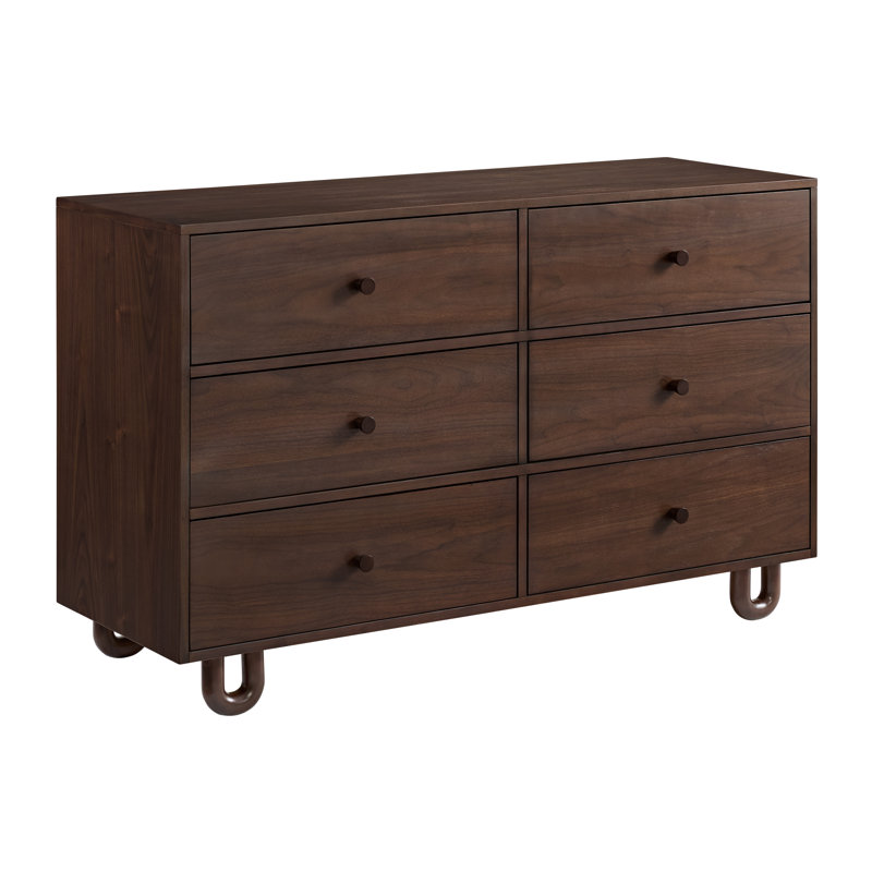  Commode Meridian 6 Dr en cognac, Cognac