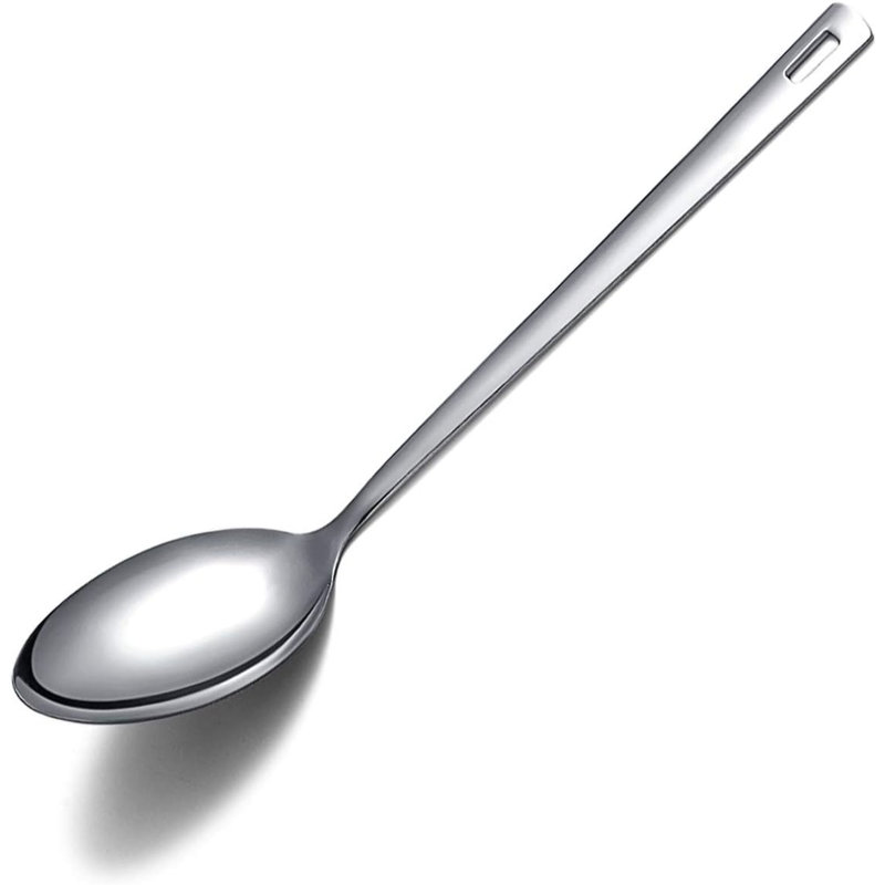 Cuillère de service en acier inoxydable solide, antiadhésive et résistante à la chaleur, lavable au lave-vaisselle, facile à nettoyer
