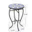 Table d'appoint élégante avec plateau en mosaïque