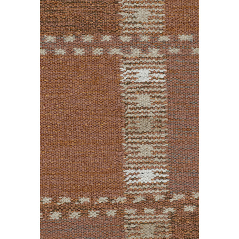 Scandinavian Wool Geometric Area Rug, Runner 3' x 10'