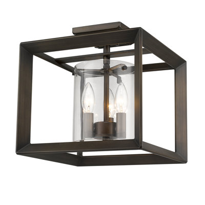 Averee Glass Semi Flush Mount
