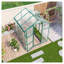 Serre en aluminium robuste 6 po x 6 pi avec base surélevée - Maison de jardin en polycarbonate pour la cour