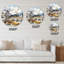 Spring Landscape with the Cloudy Sky and the River Wall Clock-93601792