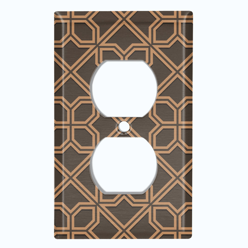 Patterned 1 - Gang Standard Wall Plate