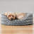 Ultra Plush Oval Donut Dog Bed-809269206-809269214