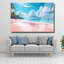 Art mural en verre trempé rose-129870273