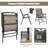 Ameah Fabric Patio Folding Chair Folding Chair Set