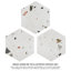 Carreau pour mur et plancher aspect béton 9 po x 10 po Sonar