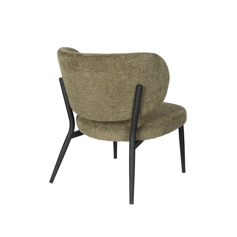 Sanne Lounge Chair, Green Gray Polyester