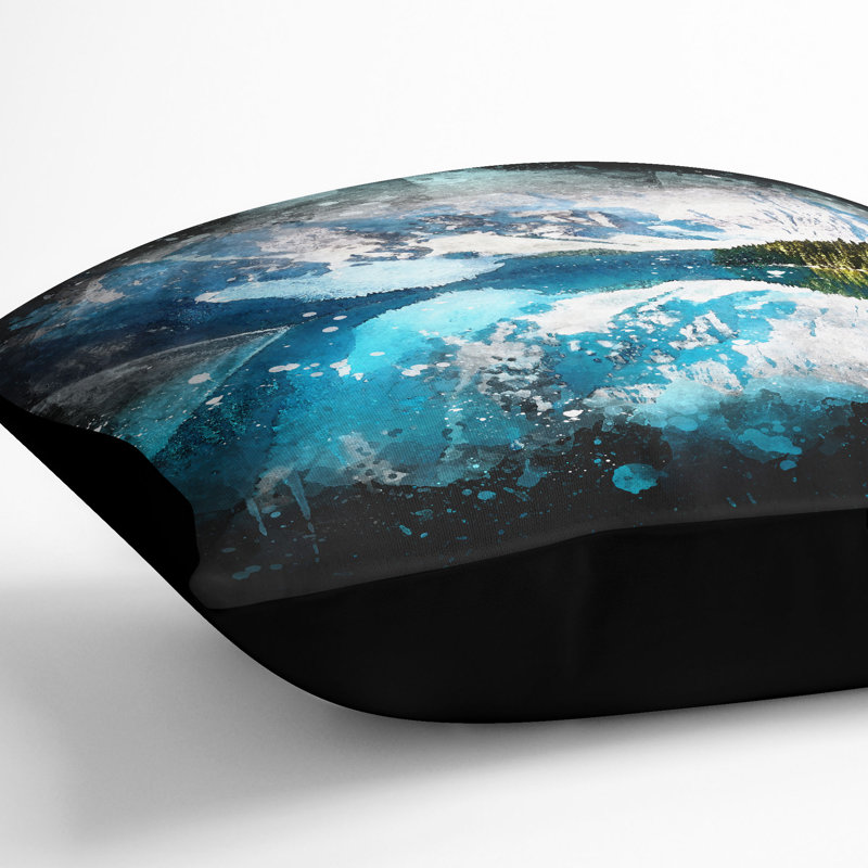 Square Cushion, Black, 40cm H x 40cm W x 15cm D