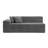 Upholstered Gray Faux Rabbit Fur Flannel Sofa With Pillows – All Foam Compressed And No-Assembly Modular Design-123038181