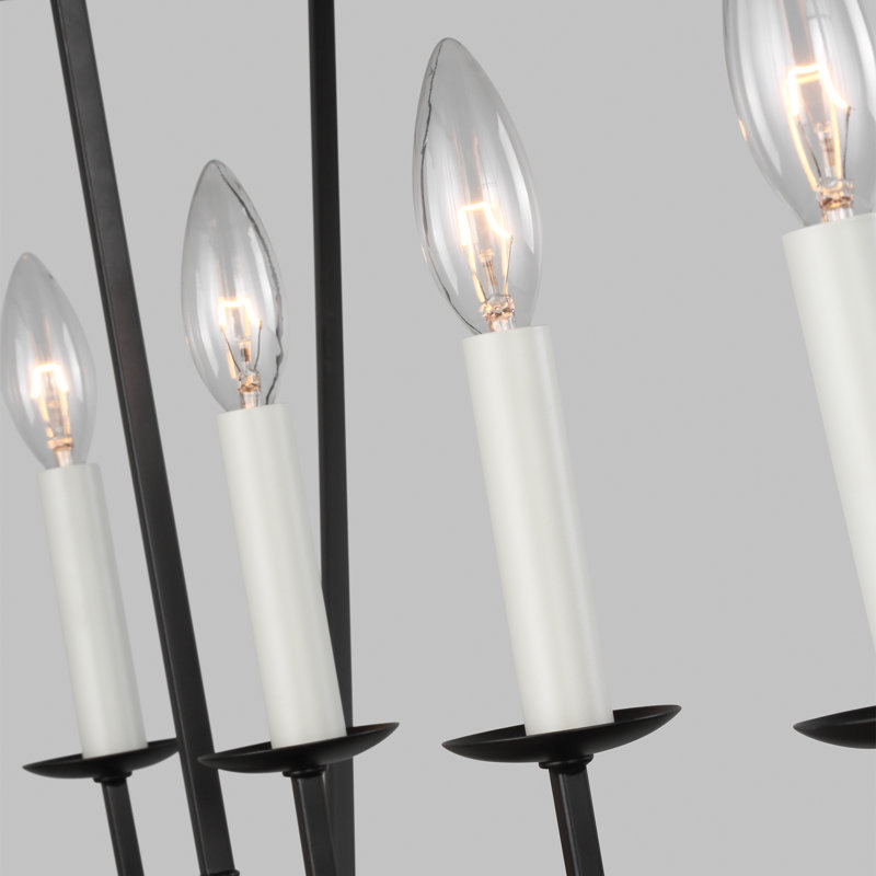 Tari 5 - Light Dimmable Kitchen Island Geometric Chandelier, Midnight Black