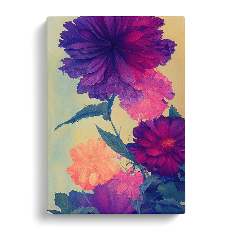 The Stellar Flowers - Wrapped Canvas, 50cm H x 35cm W x 3cm D
