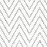 11 in. x 13 in. Polished Marble Mosaic Floor and Wall Tile