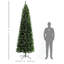 Arbre de Noël 9 pi avec 998 branches, ouverture automatique, base en acier, aiguilles de pin-415444198