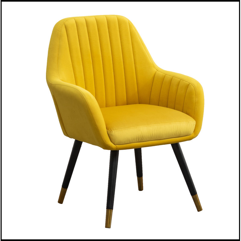 Chaise d'appoint rembourrée en velours Tuchico