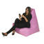 Faux Leather Refillable Bean Bag Lounger-10406682