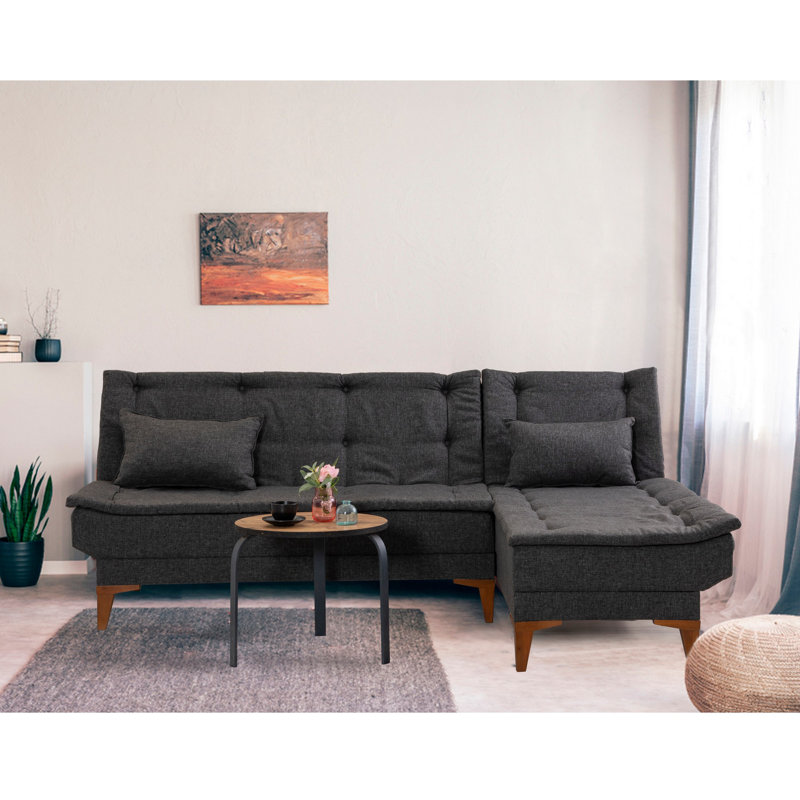 Aveona 4 Seater Corner Sofa, Anthracite