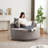 55''L Corduroy Foam Single Swivel Chair-1892132667