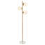 Lampe sur pied à 3 globes Everly Quinn Lindy avec base en marbre