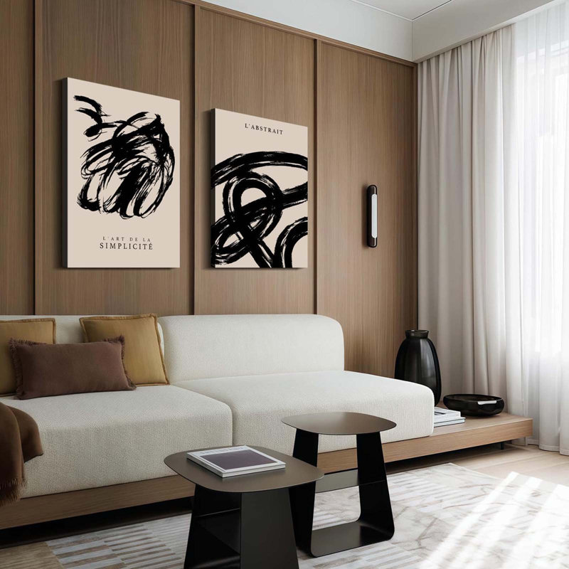 2 Piece Wrapped Canvas Wall Art
